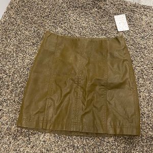 Free People Suede skirt
